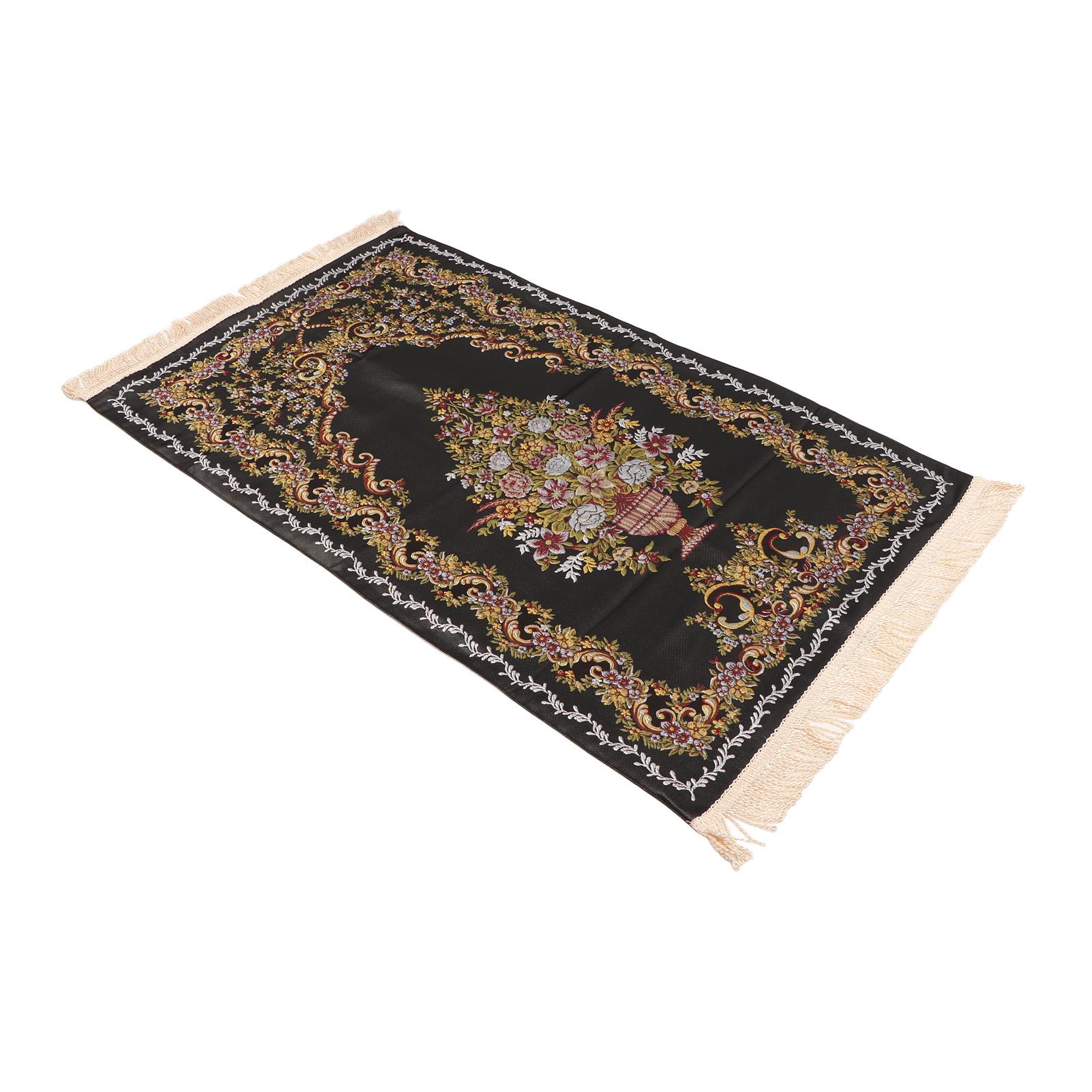 Молитвенный коврик Многоцелевой Элегантная вышивка Декоративная кисточка Двухслойный Мусульманский молитвенный коврик для чёрный
Молитвенный коврик Многоцелевой Элегантная вышивка Декоративная кисточка Двухслойный Мусульманский молитвенный коврик для чёрный