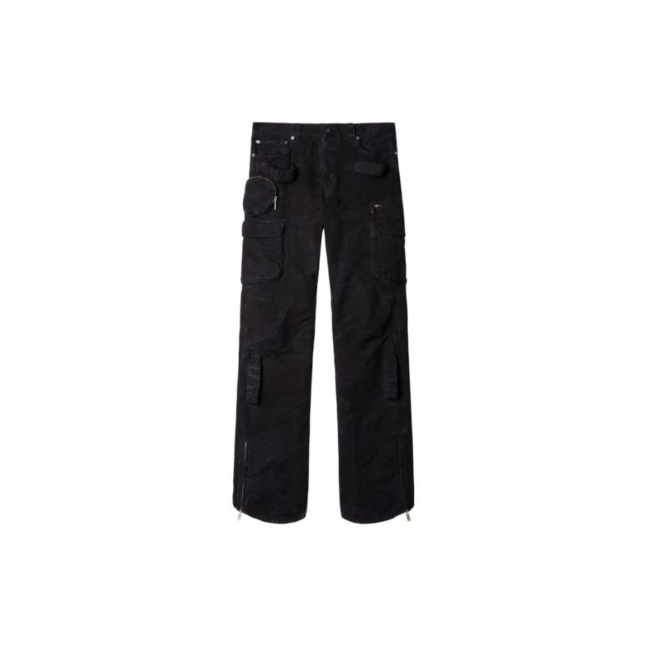 Off-White Cotton Solid Color Button Fly Cargo Pants Men pants Black OMCE042F23FAB0011000 S
Off-White Cotton Solid Color Button Fly Cargo Pants Men pants Black OMCE042F23FAB0011000 S