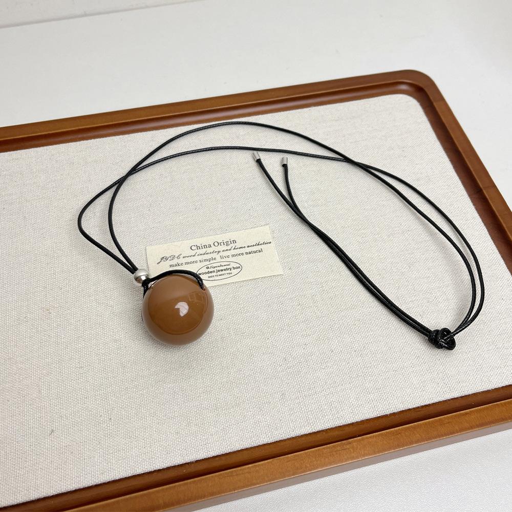 Classic Simple Metal Geometric Big Ball Pendant Necklace Women s Long Personality Design Sweater Long Chain Zircon Accessories коричневий
Classic Simple Metal Geometric Big Ball Pendant Necklace Women s Long Personality Design Sweater Long Chain Zircon Accessories коричневий