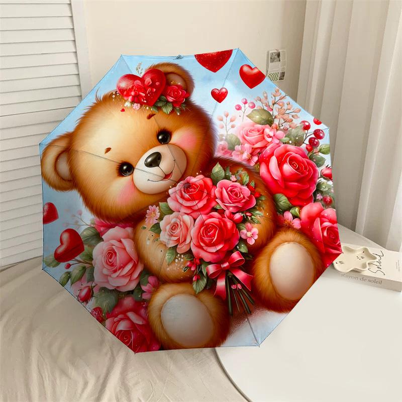 1PC Bear Flowers Umbrella-9-Rib Reinforced, Automatic Open, Lightweight & Durable, Cute Fashion Accessory for Outdoor-P0788
1PC Bear Flowers Umbrella-9-Rib Reinforced, Automatic Open, Lightweight & Durable, Cute Fashion Accessory for Outdoor-P0788