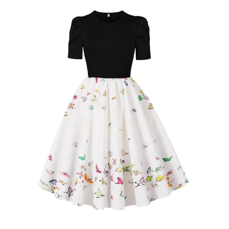 Платформа женской одежды поставка ретро круглый вырез короткий рукав с принтом маятниковое платье XXL
Платформа женской одежды поставка ретро круглый вырез короткий рукав с принтом маятниковое платье XXL