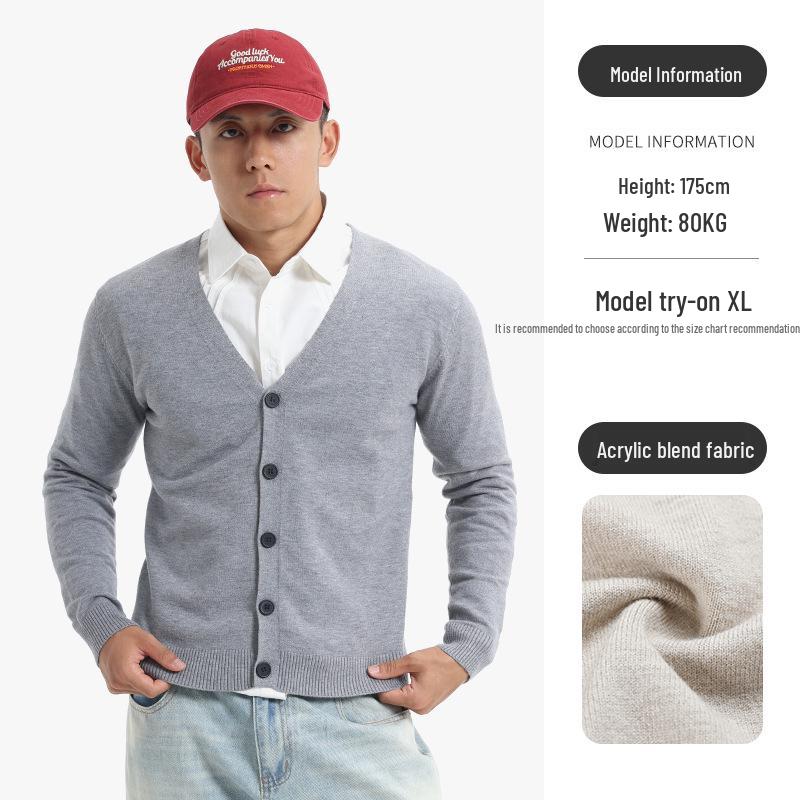 Men s Luxury V-Neck Cardigan Sweater - Autumn/Winter Knit Button-Up Outerwear XXXXL
Men s Luxury V-Neck Cardigan Sweater - Autumn/Winter Knit Button-Up Outerwear XXXXL