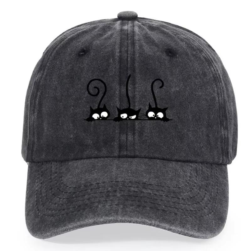 Three Lying Around Peeking At Long-tailed Cat Wash Baseball Caps Adjustable
Three Lying Around Peeking At Long-tailed Cat Wash Baseball Caps Adjustable