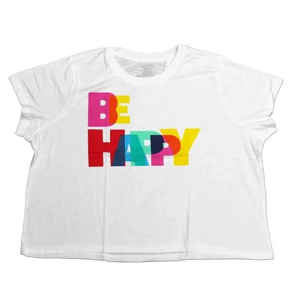 Mighty Fine Womens Plus Size Be Happy Rainbow Colored Graphic White Shirt NWT 3X XL
Mighty Fine Womens Plus Size Be Happy Rainbow Colored Graphic White Shirt NWT 3X XL