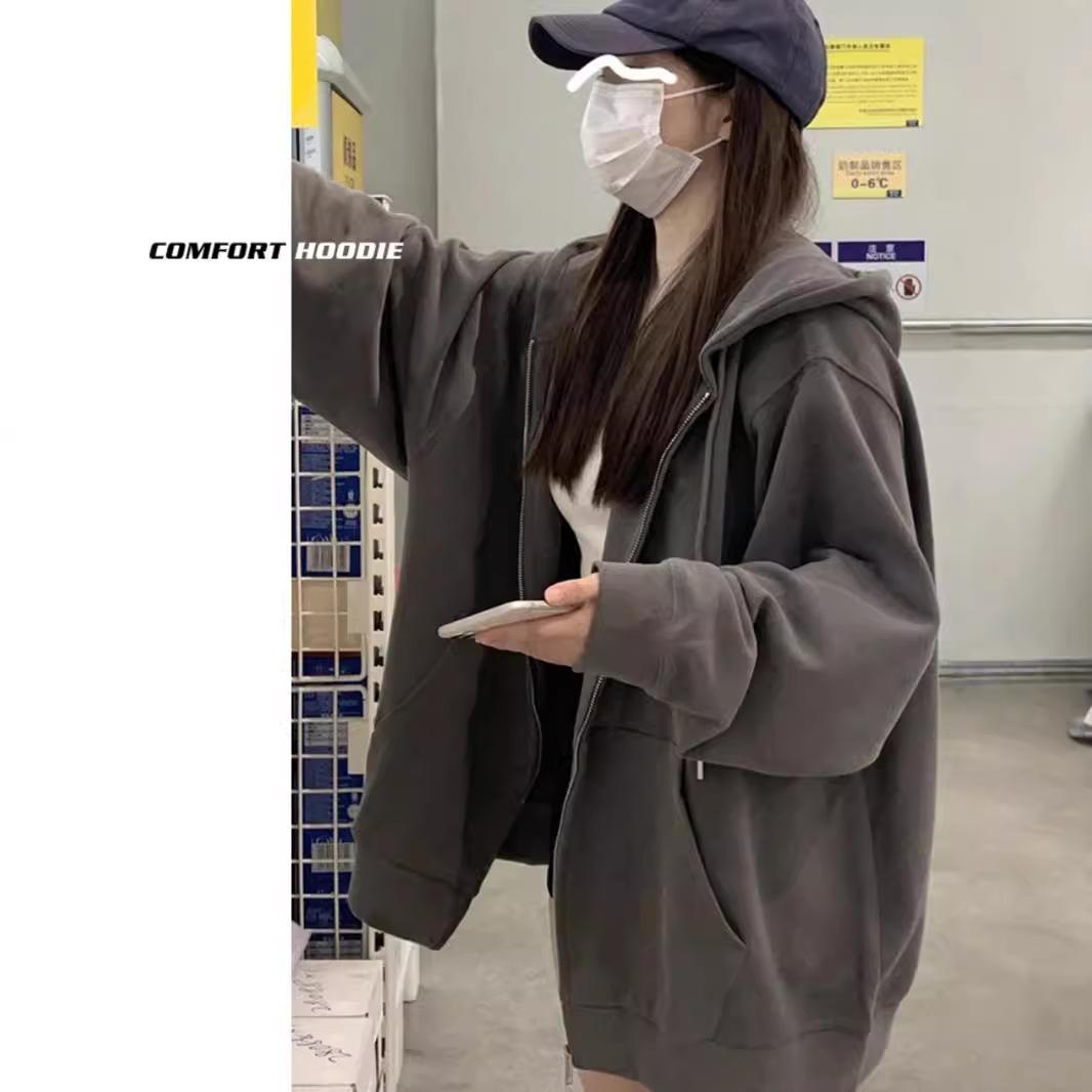 Women s Plus Size Hooded Sweatshirt - Grey Cardigan for Spring & Autumn XL (60-70 kg)
Women s Plus Size Hooded Sweatshirt - Grey Cardigan for Spring & Autumn XL (60-70 kg)