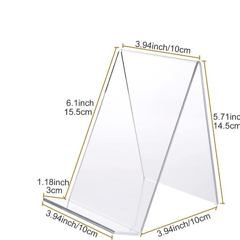 L-shaped Transparent Acrylic Bookshelf Bookstand Stand Book Display Rack Book Display Photo Album Notebook Stand Multi Functional Counter Display Rack 6pcs Thick 3mm
L-shaped Transparent Acrylic Bookshelf Bookstand Stand Book Display Rack Book Display Photo Album Notebook Stand Multi Functional Counter Display Rack 6pcs Thick 3mm