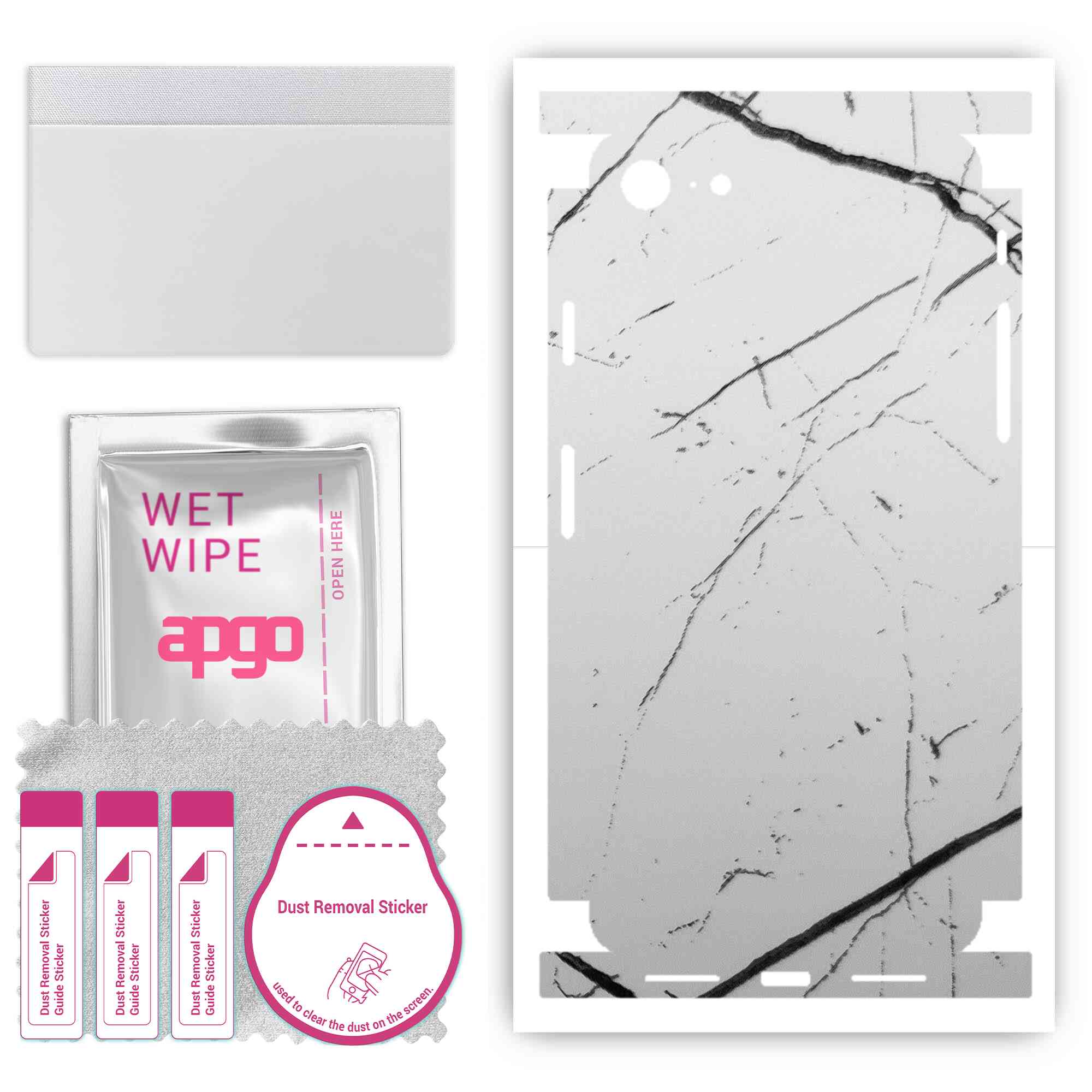 apgo Protective Skin Sticker for the back+sides compatible with Apple iPhone 7, Full Wrap Film, Foil, Vinyl - Pattern White Marble
apgo Protective Skin Sticker for the back+sides compatible with Apple iPhone 7, Full Wrap Film, Foil, Vinyl - Pattern White Marble