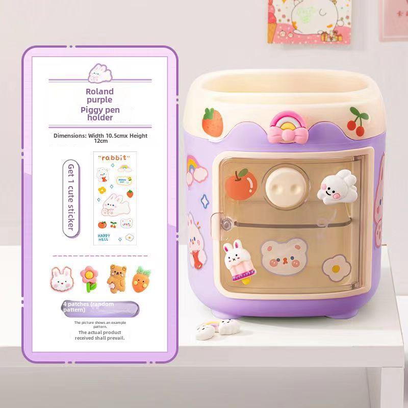 Очаровательная подставка для ручек Piggy - вместительный настольный органайзер для студентов и детей
Очаровательная подставка для ручек Piggy - вместительный настольный органайзер для студентов и детей