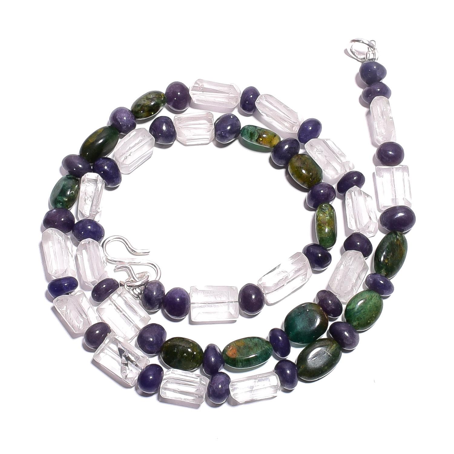 Natural Aventurine Iolite Crystal Gemstone Smooth Beads Necklace 17 UB-4762 UB-4762
Natural Aventurine Iolite Crystal Gemstone Smooth Beads Necklace 17 UB-4762 UB-4762
