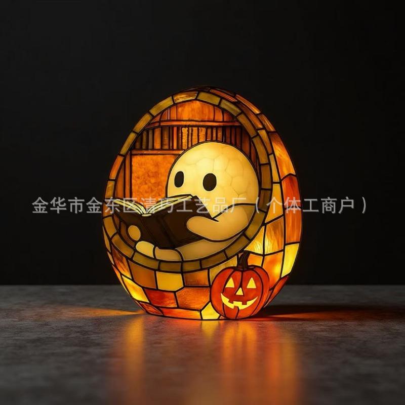 New Ghost Bubble Bath Lamp Halloween Ghost Bubble Night Light Ornament USB independent switch model
New Ghost Bubble Bath Lamp Halloween Ghost Bubble Night Light Ornament USB independent switch model