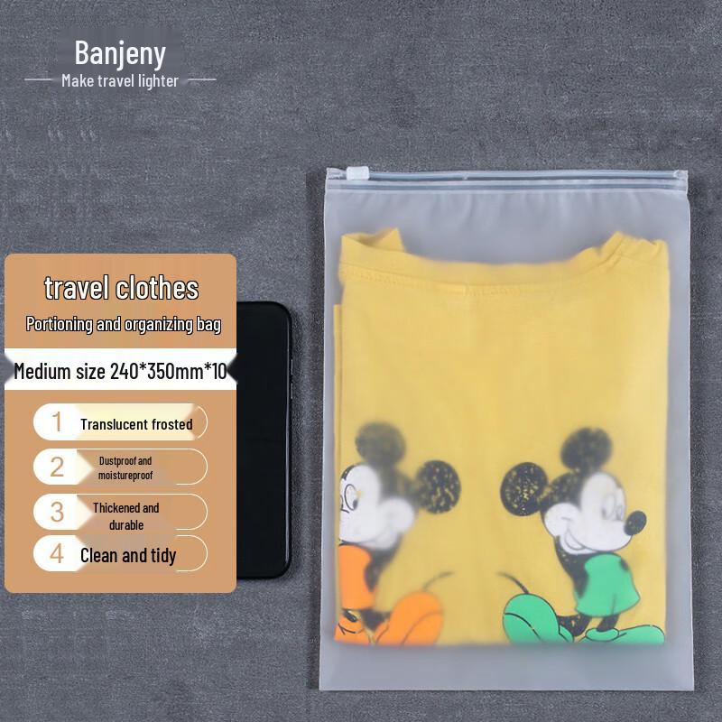 Benzhni Translucent Frosted Travel Storage Bags
Benzhni Translucent Frosted Travel Storage Bags