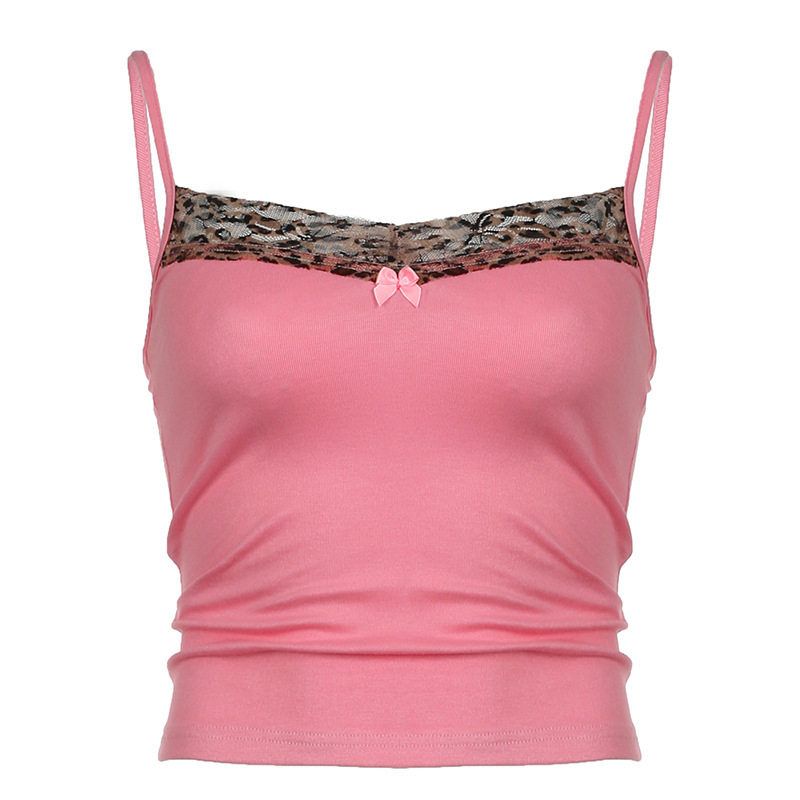 European and American Style Sexy Leopard Print Lace-Trimmed Camisole, New Cross-Border U-Neck Slim-Fit Basic Tank Top Pink S
European and American Style Sexy Leopard Print Lace-Trimmed Camisole, New Cross-Border U-Neck Slim-Fit Basic Tank Top Pink S