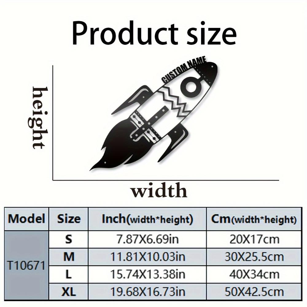 Metal Rocket Wall Art Astronaut Decor for Kids Room Personalized Iron Sign 20cm
Metal Rocket Wall Art Astronaut Decor for Kids Room Personalized Iron Sign 20cm