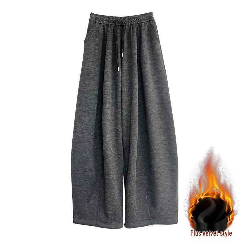 Women s High-Waist Velvety Wide-Leg Woolen Winter Pants - Grey S (40-47.5kg)
Women s High-Waist Velvety Wide-Leg Woolen Winter Pants - Grey S (40-47.5kg)