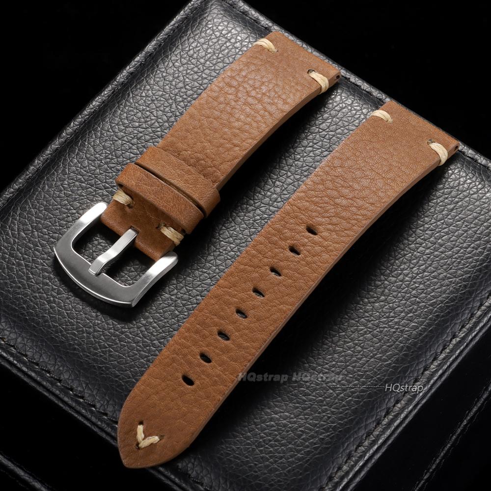 Vintage Handmade Leather Watch Band 20mm 22mm 18mm Wrist Band Stitching Cowhide Straps Stainless Steel Buckle Watch Accessoriess 18mm
Vintage Handmade Leather Watch Band 20mm 22mm 18mm Wrist Band Stitching Cowhide Straps Stainless Steel Buckle Watch Accessoriess 18mm