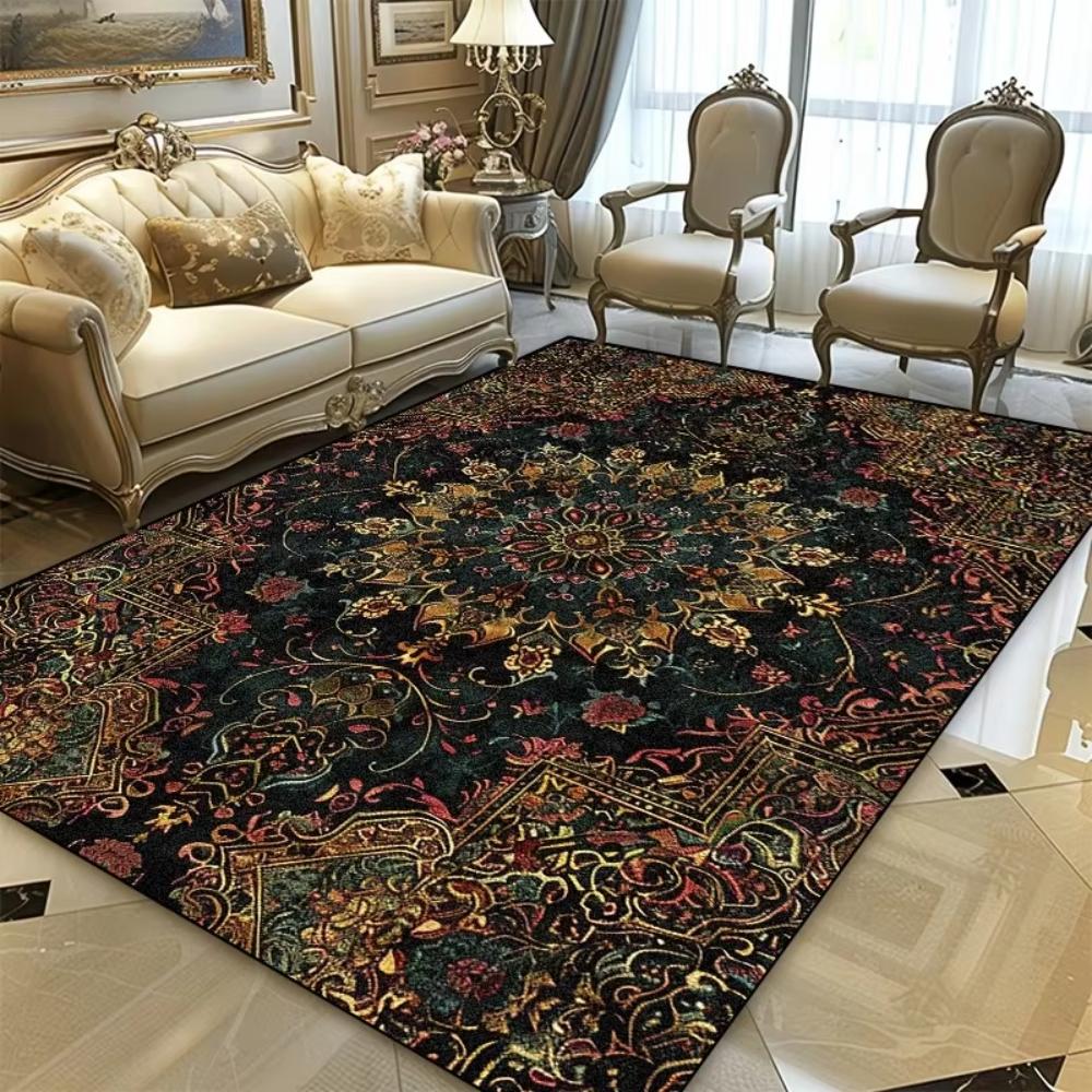 Чорно-золотий квітковий турецький принт килим для вітальні, килимок для зони дивана, домашній декор, приліжковий килимок, килимок для балкона, килимок для підлоги під кухонний стіл 120*160cm
Чорно-золотий квітковий турецький принт килим для вітальні, килимок для зони дивана, домашній декор, приліжковий килимок, килимок для балкона, килимок для підлоги під кухонний стіл 120*160cm