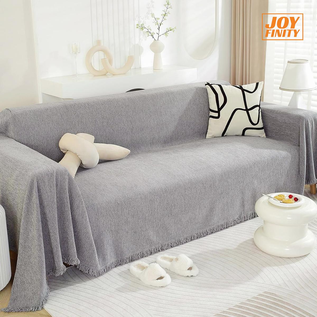 Joyfinity Chenille Sofa Cover Modern Minimalism Light Grey Couch Cover Sectional Sofa Covers for 3 Cushion Cou 180X260
Joyfinity Chenille Sofa Cover Modern Minimalism Light Grey Couch Cover Sectional Sofa Covers for 3 Cushion Cou 180X260