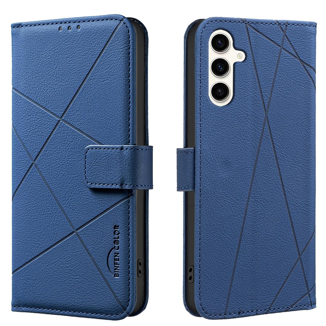 For Samsung Galaxy A35 5G Case BINFEN COLOR BF35 Geometry Imprinted Leather Phone Cover RFID Blocking Wallet Stand Blue
For Samsung Galaxy A35 5G Case BINFEN COLOR BF35 Geometry Imprinted Leather Phone Cover RFID Blocking Wallet Stand Blue