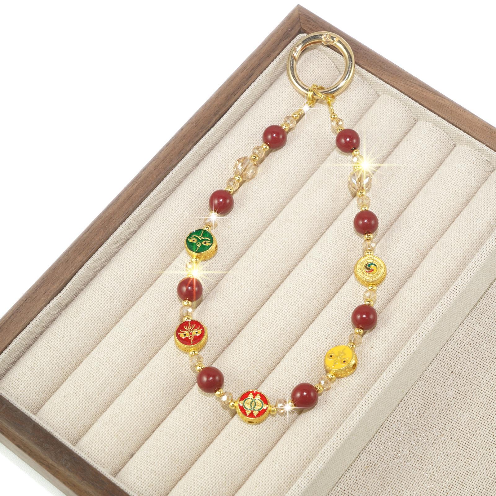 3D Киноварный кристалл Ожерелье для мобильного телефона: Кроссбоди в китайском стиле, шнурок-цепочка против потери
3D Киноварный кристалл Ожерелье для мобильного телефона: Кроссбоди в китайском стиле, шнурок-цепочка против потери