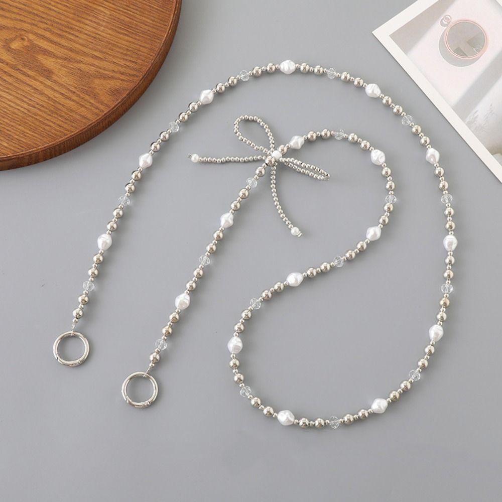 Long Chain DIY Mobile Phone Chain Bowknot Pearl Bow Phone Lanyard Bag Crossbody Lanyard Phone Case Style A
Long Chain DIY Mobile Phone Chain Bowknot Pearl Bow Phone Lanyard Bag Crossbody Lanyard Phone Case Style A