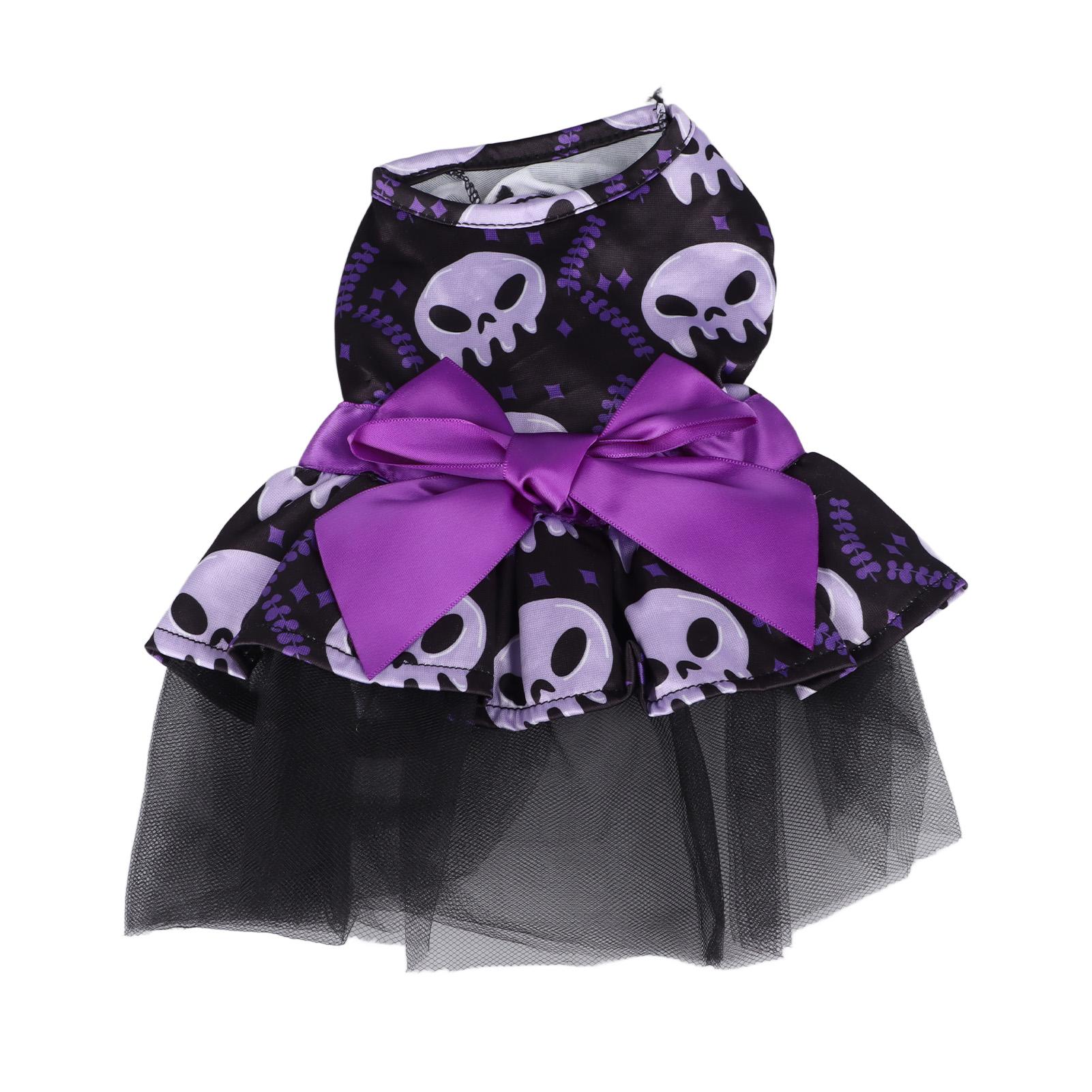 Dog Halloween Dress Skull Face Comfortable Polyester Washable Pet Dress for Puppy Skull
Dog Halloween Dress Skull Face Comfortable Polyester Washable Pet Dress for Puppy Skull