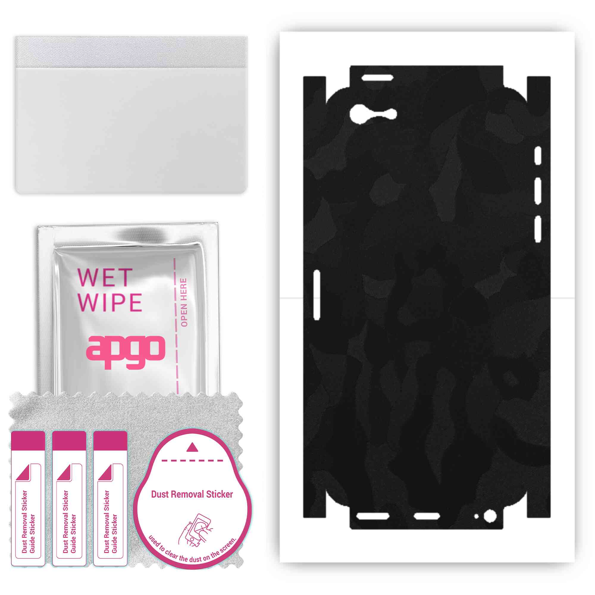 Apgo Protective Skin Sticker for the back+sides compatible with Apple iPhone 5s, Full Wrap Film, Foil, Vinyl - Pattern Black Camo
Apgo Protective Skin Sticker for the back+sides compatible with Apple iPhone 5s, Full Wrap Film, Foil, Vinyl - Pattern Black Camo