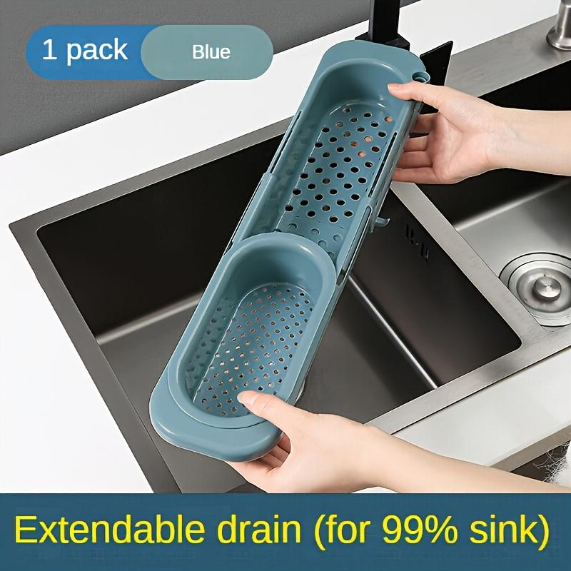 Adjustable Plastic Sink Caddy Organizer Expandable Dish Drainer Basket with Towel Bar Multipurpose Kitchen Storage Holder for Sponge,Soap синій
Adjustable Plastic Sink Caddy Organizer Expandable Dish Drainer Basket with Towel Bar Multipurpose Kitchen Storage Holder for Sponge,Soap синій