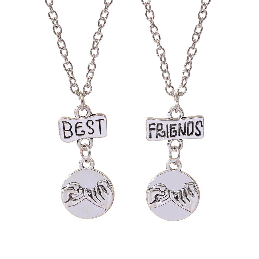 Funny Pinkie Swear Pattern Design Best Friends Necklace Set For 2 BFF Jewelry For Soulmate Bestie Friendship Forever 50cm
Funny Pinkie Swear Pattern Design Best Friends Necklace Set For 2 BFF Jewelry For Soulmate Bestie Friendship Forever 50cm
