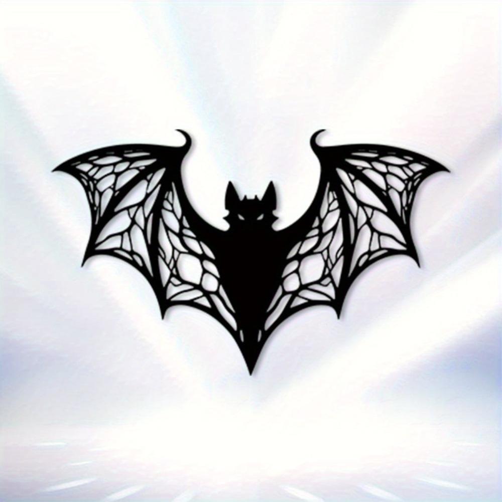 Gothic Bat Wall Art Iron Silhouette Spider Web Design Weatherproof Indoor Outdoor Metal Sculpture Halloween Decor Living Room Porch 30 cm
Gothic Bat Wall Art Iron Silhouette Spider Web Design Weatherproof Indoor Outdoor Metal Sculpture Halloween Decor Living Room Porch 30 cm