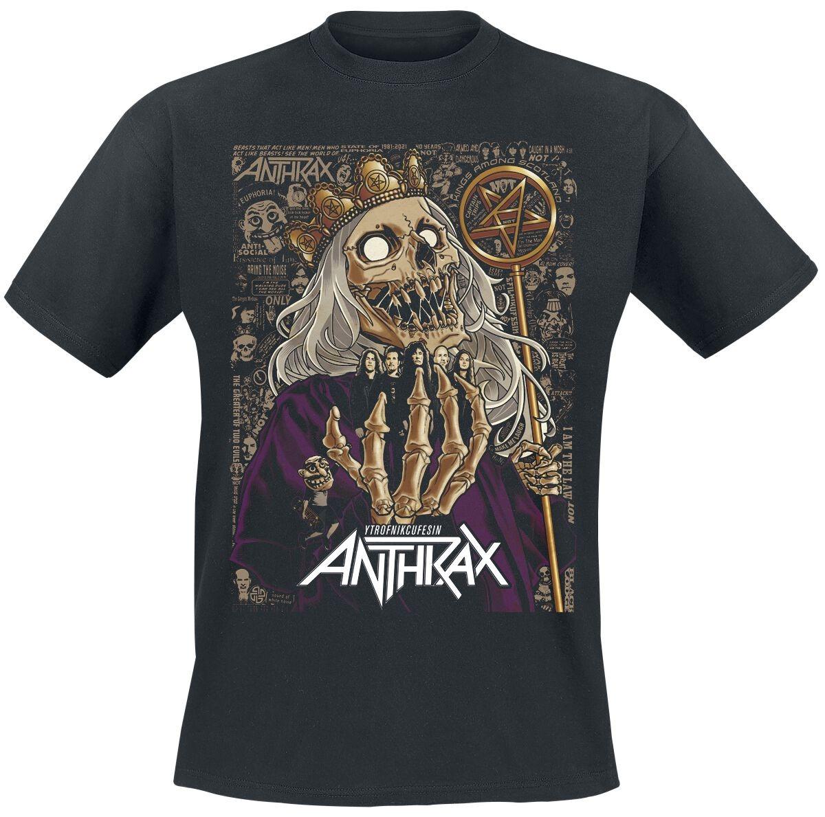 Anthrax Skeleton King Print Cotton TShirt Thrash Metal Streetwear Unisex Crew Neck Short Sleeve Tee M
Anthrax Skeleton King Print Cotton TShirt Thrash Metal Streetwear Unisex Crew Neck Short Sleeve Tee M