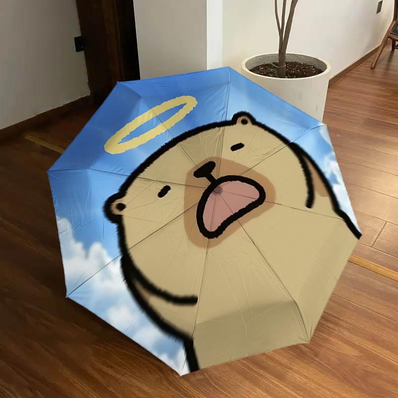 1pc Angel Cute Capybara Automatic Folding Umbrella, Portable Collapsible Design, 8-Rib Iron Frame, Outdoor Accessory yy250905118
1pc Angel Cute Capybara Automatic Folding Umbrella, Portable Collapsible Design, 8-Rib Iron Frame, Outdoor Accessory yy250905118
