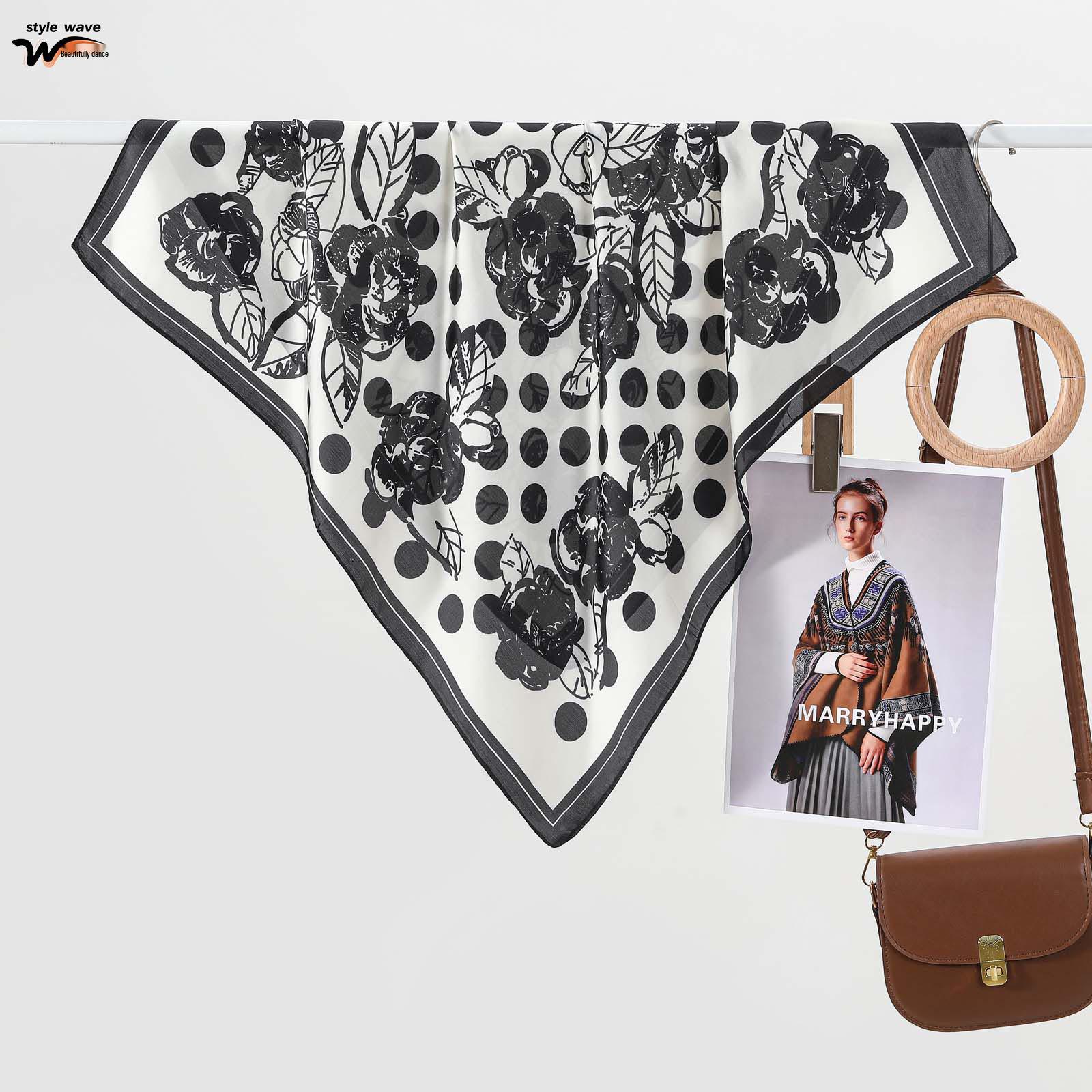 Women s French Retro Polka Dot Silk Neck Scarf - Classic, Versatile, Faux Silk, Small Square for Spring/Summer 70*70CM
Women s French Retro Polka Dot Silk Neck Scarf - Classic, Versatile, Faux Silk, Small Square for Spring/Summer 70*70CM