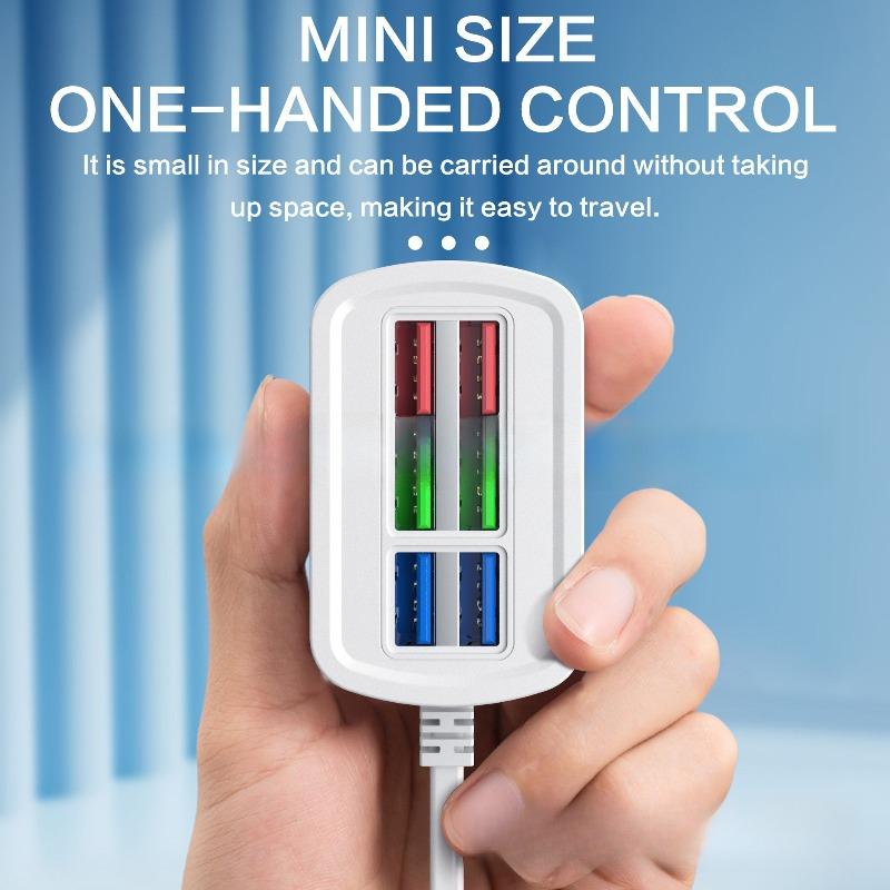 Portable Travel Power Strip With USB Ports Compact Extension Cord For Home Desktop Charging Station Universal Compatibility US Plug білий
Portable Travel Power Strip With USB Ports Compact Extension Cord For Home Desktop Charging Station Universal Compatibility US Plug білий