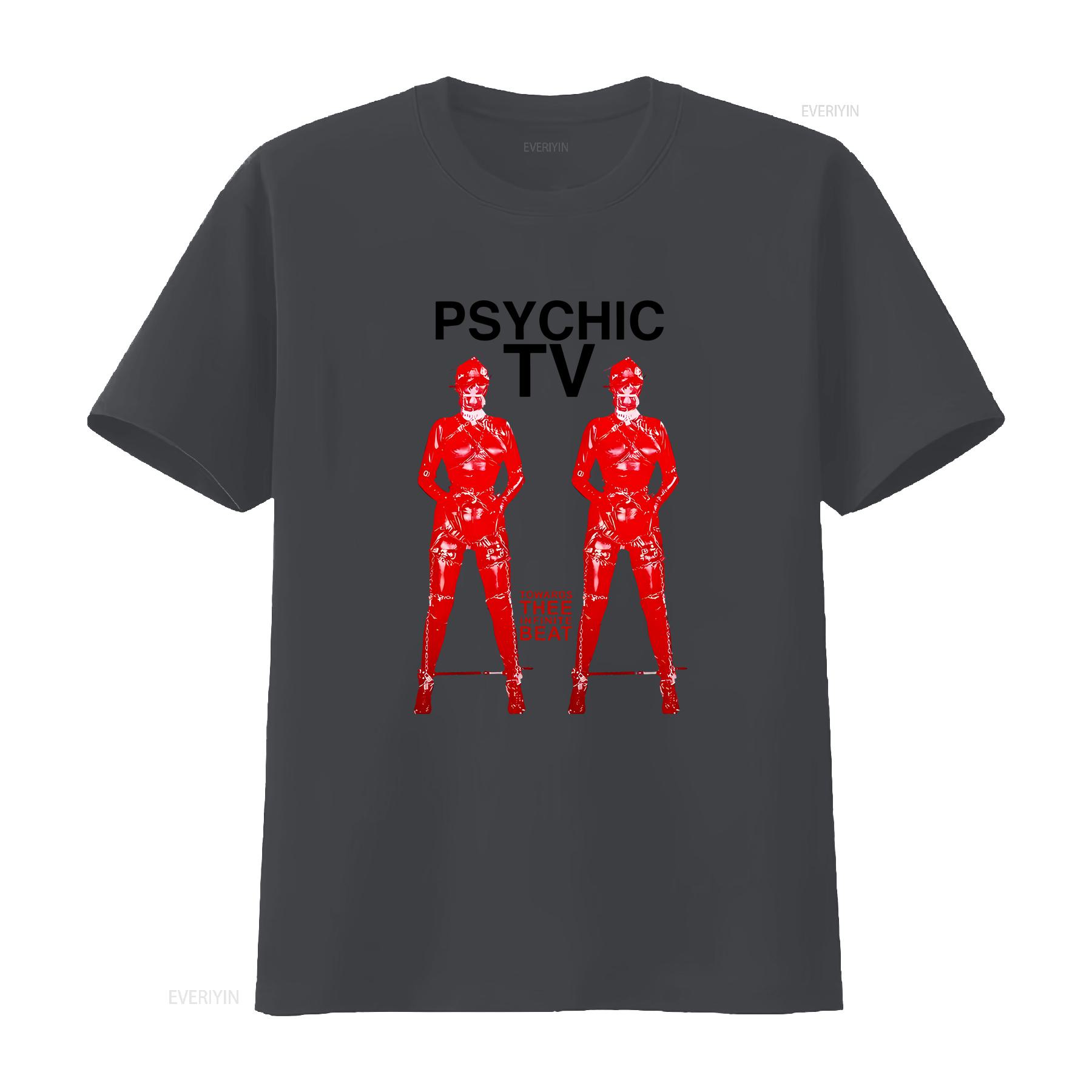 Psychic TV T shirt tea Man woman vintage Washed Breathable Slightly Stylish homme Versatile Stretched designer clothes 4XL
Psychic TV T shirt tea Man woman vintage Washed Breathable Slightly Stylish homme Versatile Stretched designer clothes 4XL