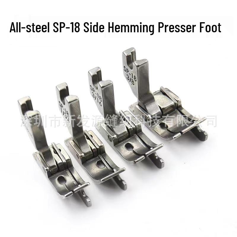 Flat Sewing Machine Topstitch Presser Foot SP-18 with Blade, Hem Edge Guide, All-Steel, Left and Right 1/8 inch Left
Flat Sewing Machine Topstitch Presser Foot SP-18 with Blade, Hem Edge Guide, All-Steel, Left and Right 1/8 inch Left