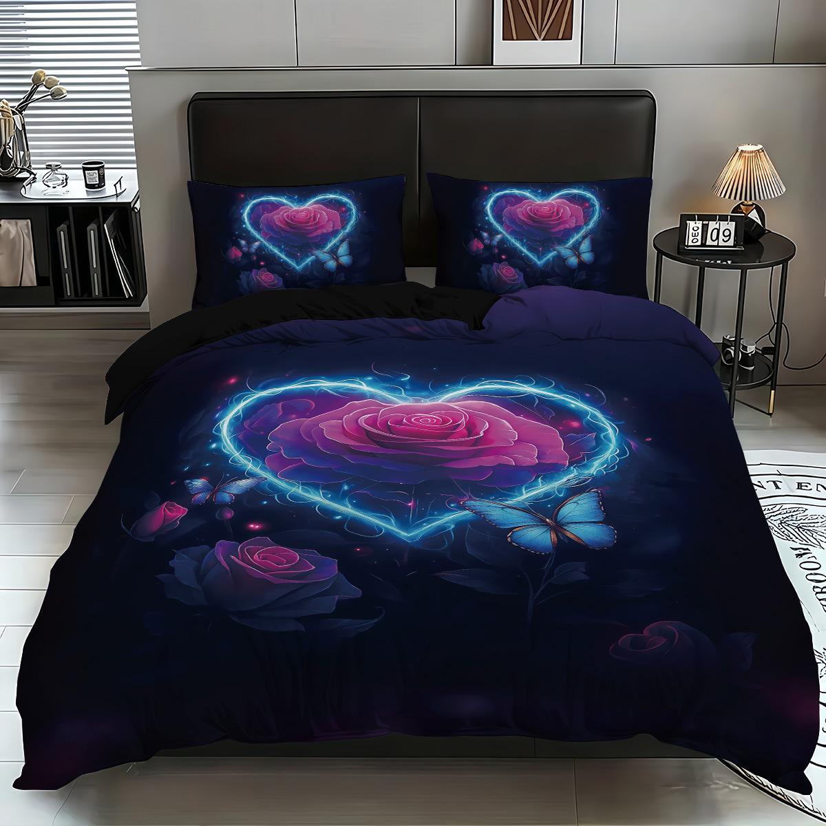 Домашнее постельное белье Комплект из трех предметов Пододеяльник Любовь Роза Цифровая печать Комплект для кровати 135x200
Домашнее постельное белье Комплект из трех предметов Пододеяльник Любовь Роза Цифровая печать Комплект для кровати 135x200