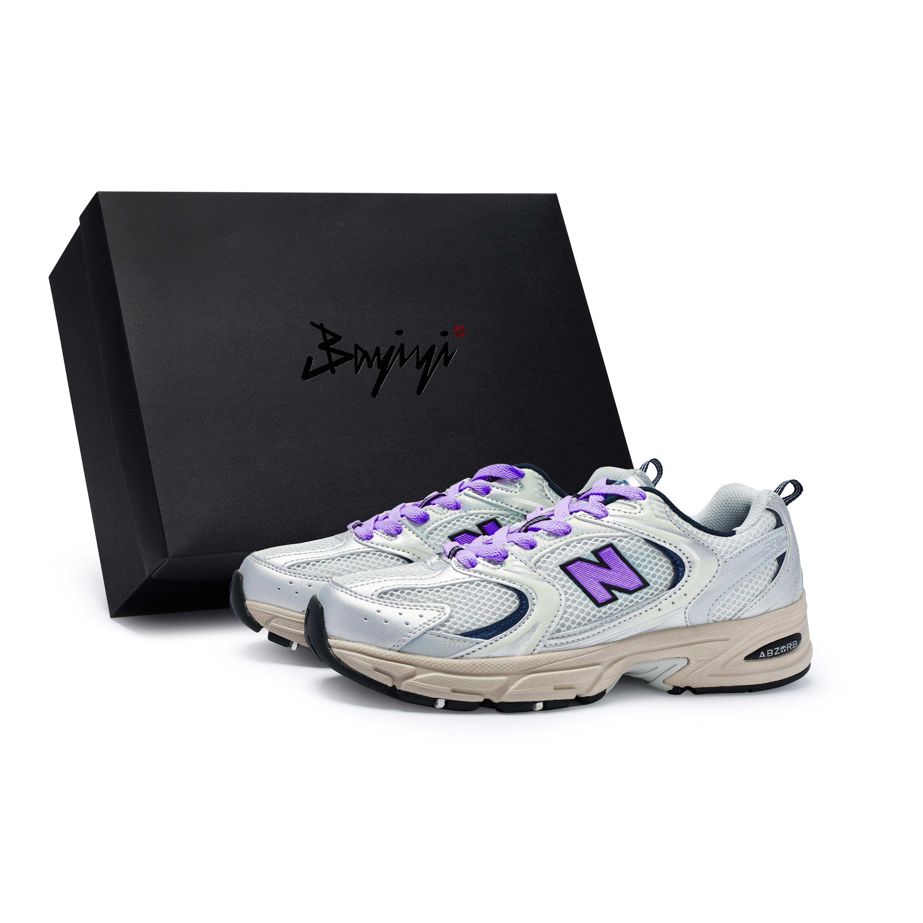 New Balance NB 530 Slip Resistant And Breathable Low top Running Shoes Unisex Gray Silver Purple MR530KA(Team80-S-BOX) 36
New Balance NB 530 Slip Resistant And Breathable Low top Running Shoes Unisex Gray Silver Purple MR530KA(Team80-S-BOX) 36