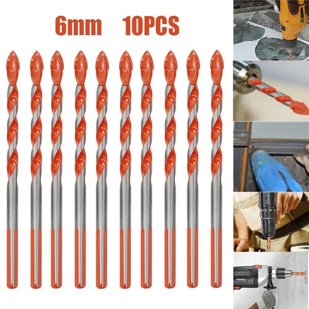 10PCS 6mm Tungsten Carbide Drill Bit Set For Porcelain Tile Concrete Brick Glass 10pcs
10PCS 6mm Tungsten Carbide Drill Bit Set For Porcelain Tile Concrete Brick Glass 10pcs