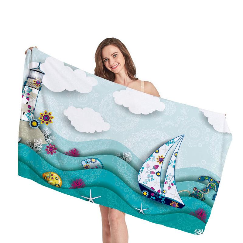Beach with coconut trees digital-printed polyester Superfine fiber double-sided fleece Beach vacation bath towel, beach towel W40*H60(CM)
Beach with coconut trees digital-printed polyester Superfine fiber double-sided fleece Beach vacation bath towel, beach towel W40*H60(CM)