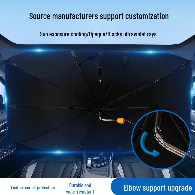 Серебристый Титановый Автомобильный Солнцезащитный Зонт - Теплоизоляция и Складной для Лобового Стекла
Серебристый Титановый Автомобильный Солнцезащитный Зонт - Теплоизоляция и Складной для Лобового Стекла