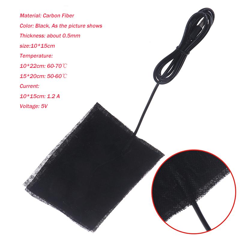 USB Warm Paste Pad Carbon Fiber Heating Pad Body Warmer Fast-Heating Heating Film Electric Winter Infrared Fever Heat Mat
USB Warm Paste Pad Carbon Fiber Heating Pad Body Warmer Fast-Heating Heating Film Electric Winter Infrared Fever Heat Mat