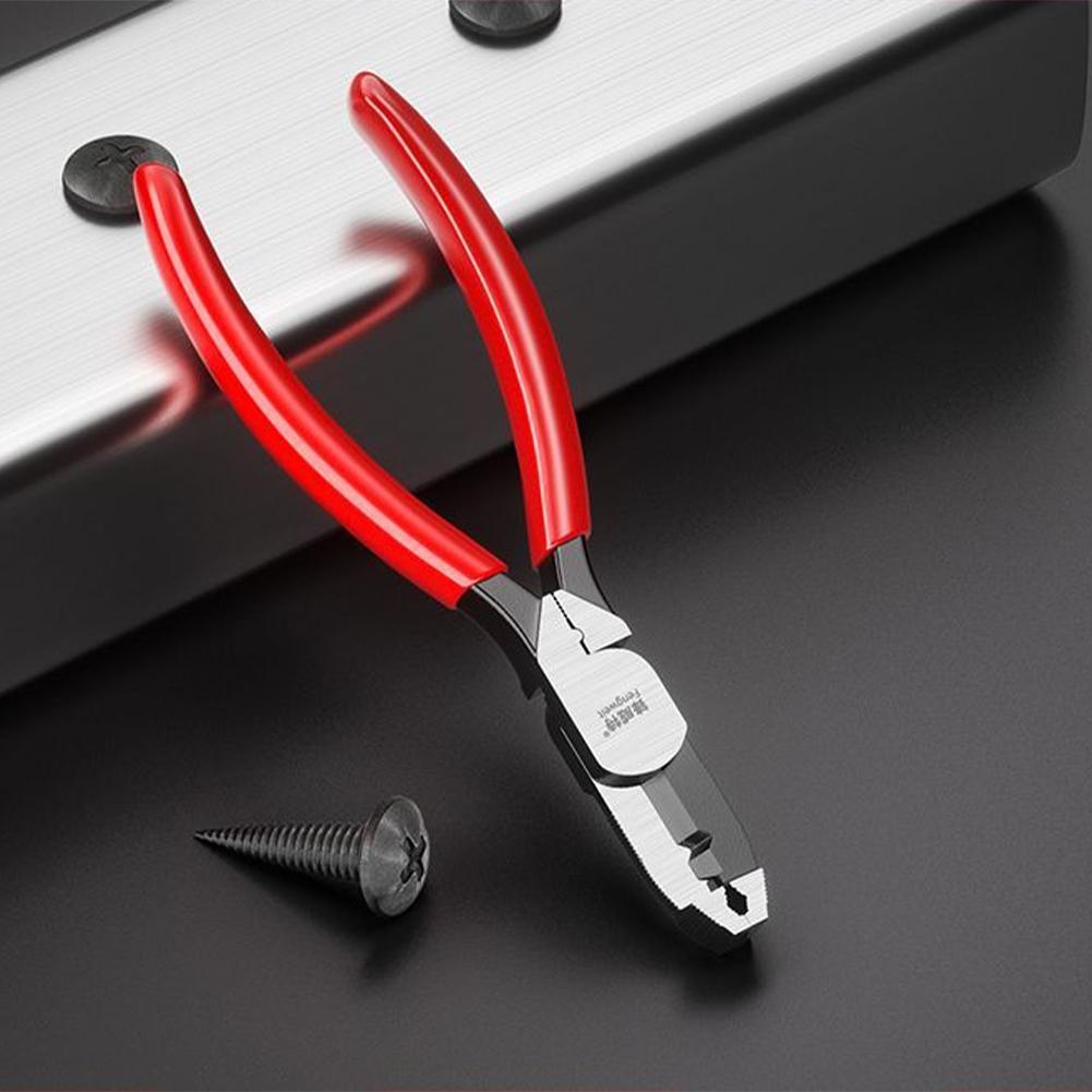 Многофункциональные плоскогубцы для удаления ржавчины Противоскользящая отвертка Быстрая резка и обжимка Удаление проволоки Гвоздезабивной пистолет красный
Многофункциональные плоскогубцы для удаления ржавчины Противоскользящая отвертка Быстрая резка и обжимка Удаление проволоки Гвоздезабивной пистолет красный