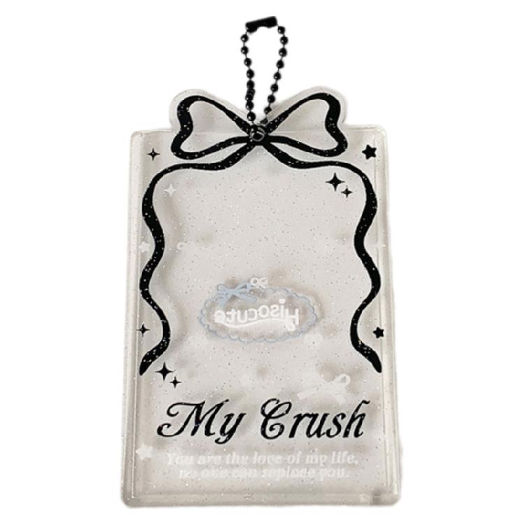 Acrylic Photocard Frames With High Transparency And Decorative Bows Ornament Keychain Photo Sleeve For Idol Collections
Acrylic Photocard Frames With High Transparency And Decorative Bows Ornament Keychain Photo Sleeve For Idol Collections