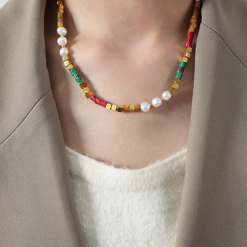 Новый китайский натуральный камень пресноводный жемчуг круглый бисер ожерелье титановая сталь 18-каратное золото универсальная ниша темперамент ювелирные изделия женщины
Новый китайский натуральный камень пресноводный жемчуг круглый бисер ожерелье титановая сталь 18-каратное золото универсальная ниша темперамент ювелирные изделия женщины