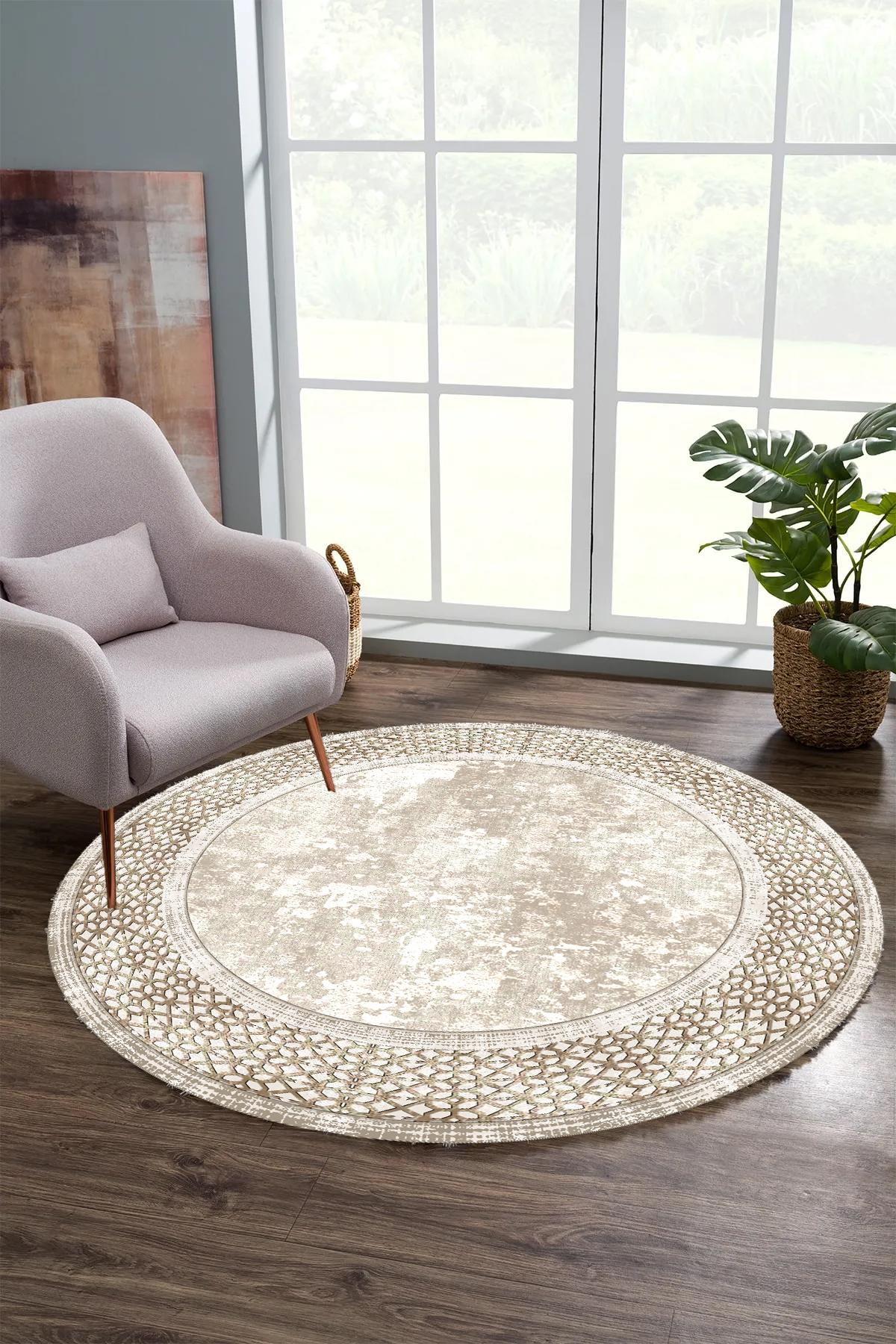 YTRHOME Home Modern Y-E1045 Нескользящая точечная основа с цифровой печатью, круглый ковер для гостиной, кухни, прихожей и напольный коврик 60 x 60 серый/чёрный
YTRHOME Home Modern Y-E1045 Нескользящая точечная основа с цифровой печатью, круглый ковер для гостиной, кухни, прихожей и напольный коврик 60 x 60 серый/чёрный
