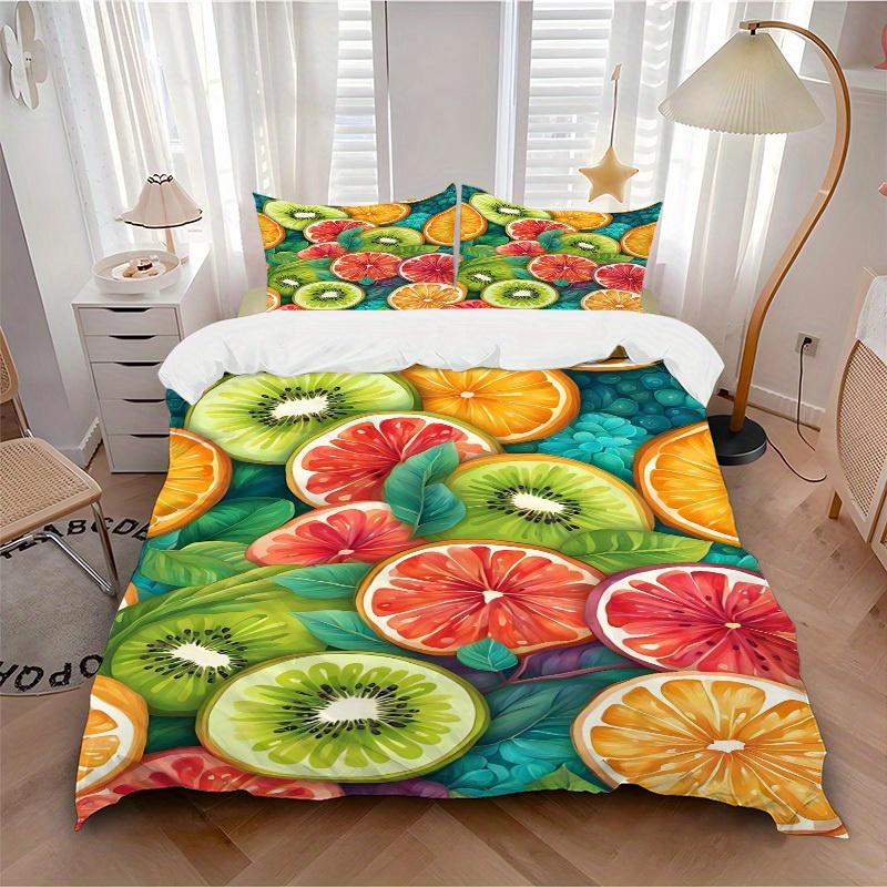 3pcs Fruit Bedding Cover Set, Fashion Classic Popular Print Bedding Set, Soft Comfortable, All - Season Use, For Bedroom107 135x200cm
3pcs Fruit Bedding Cover Set, Fashion Classic Popular Print Bedding Set, Soft Comfortable, All - Season Use, For Bedroom107 135x200cm