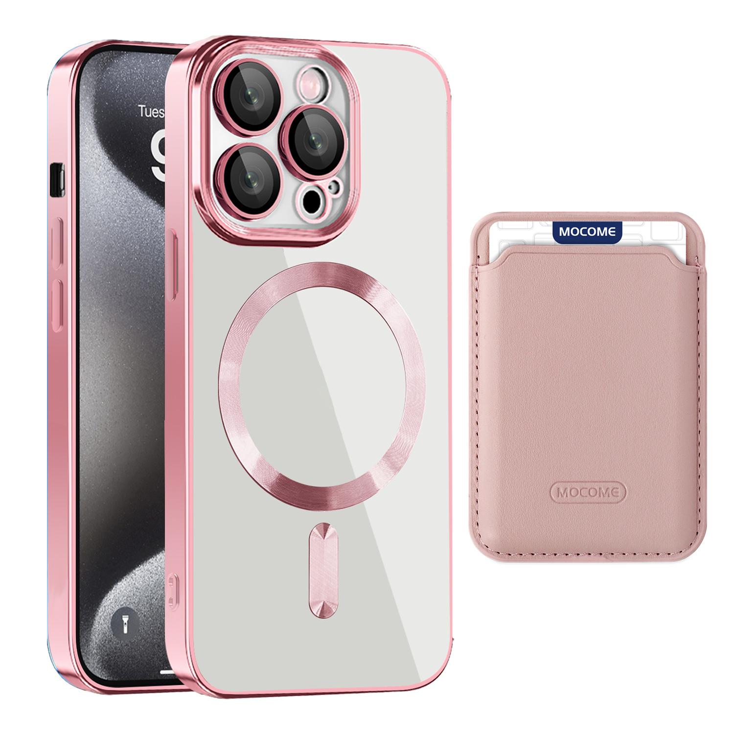 Чохол для iPhone 15 Pro, сумісний з MagSafe, мобільна накладка з ТПУ+ПК з відділенням для карток Pink
Чохол для iPhone 15 Pro, сумісний з MagSafe, мобільна накладка з ТПУ+ПК з відділенням для карток Pink