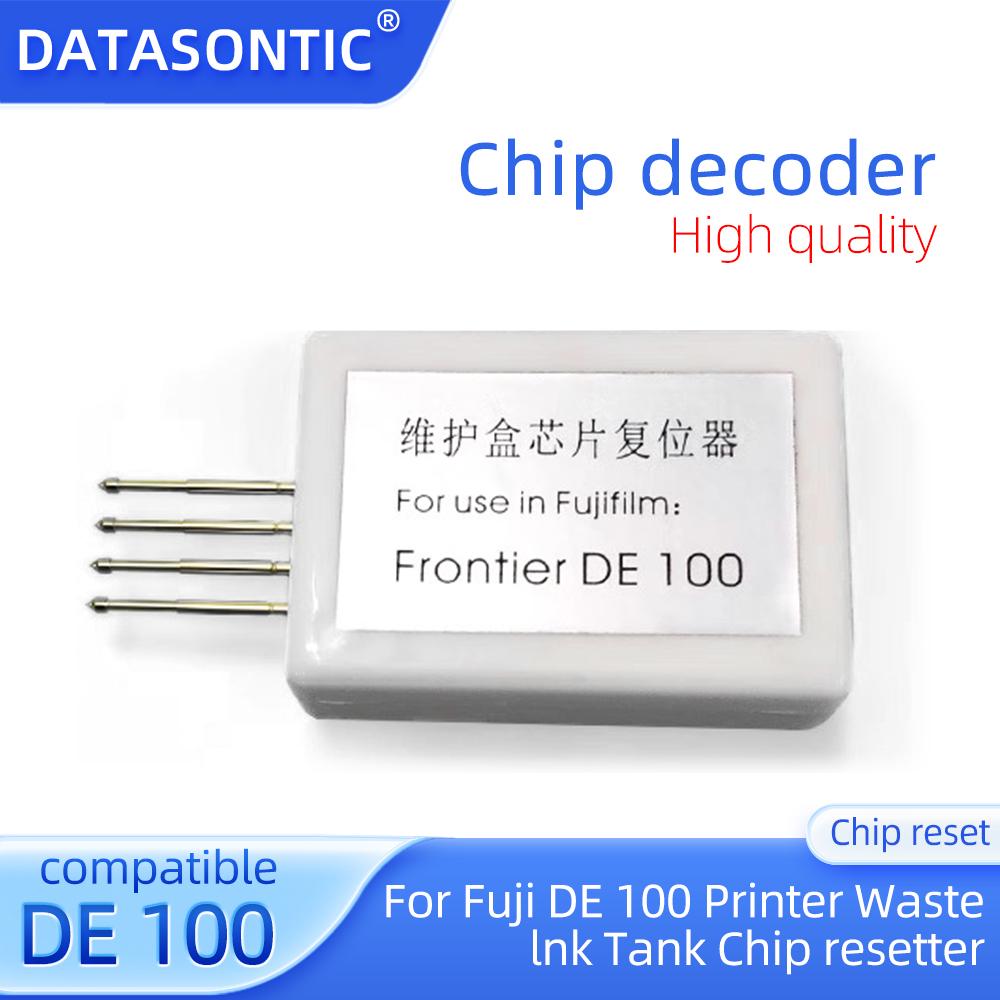 Декодер DE100 для Fuji DE100, декодер для чипа бака для обслуживания принтера Fuji DE 100, устройство для сброса чипа резервуара для отходов принтера
Декодер DE100 для Fuji DE100, декодер для чипа бака для обслуживания принтера Fuji DE 100, устройство для сброса чипа резервуара для отходов принтера