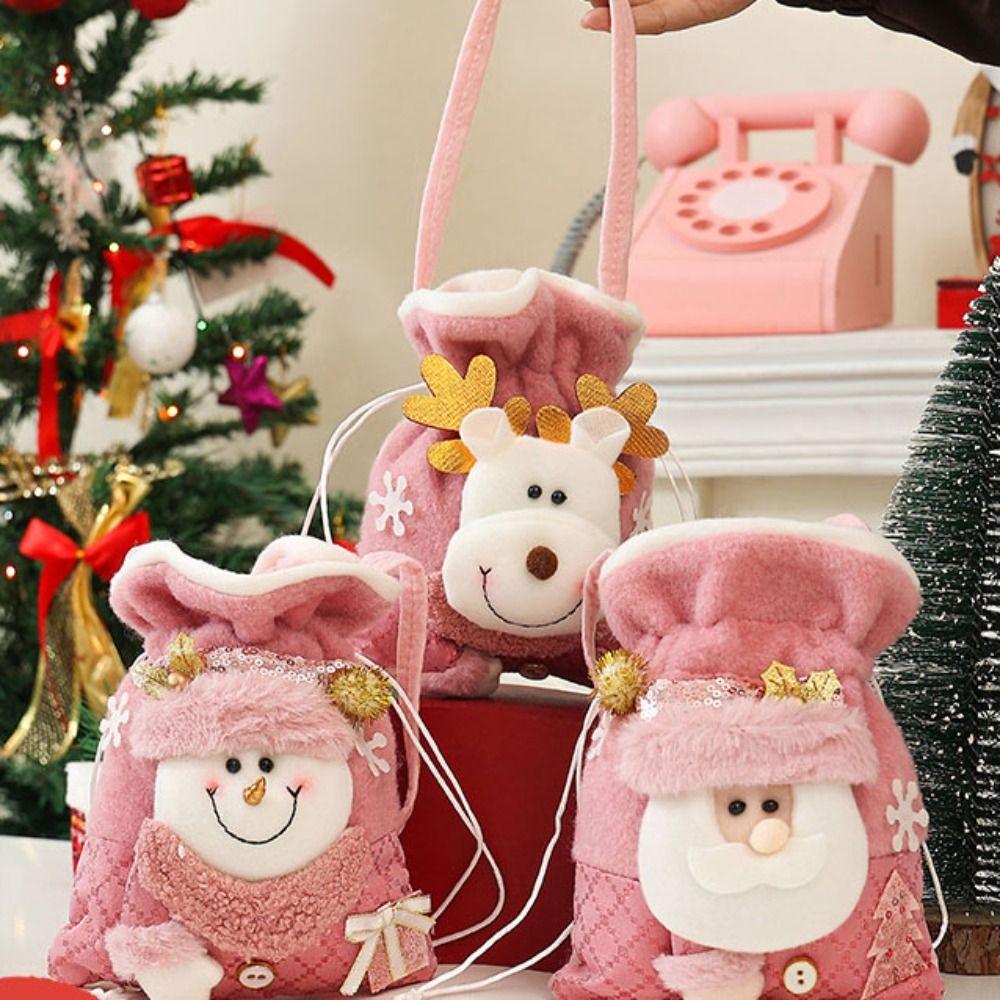 Plush Santa Claus Gift Bags Cloth Christmas Gift Drawstring Bags Christmas Candy Bag Xmas Eve Style A
Plush Santa Claus Gift Bags Cloth Christmas Gift Drawstring Bags Christmas Candy Bag Xmas Eve Style A