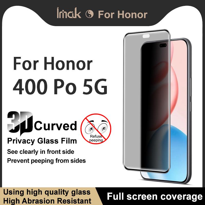 For Honor 400 Pro 5G Global Glass IMAK 3D Curved Privacy Tempered Glass Full Screen Coverage Film Honor 400 Pro 5G (Global)
For Honor 400 Pro 5G Global Glass IMAK 3D Curved Privacy Tempered Glass Full Screen Coverage Film Honor 400 Pro 5G (Global)